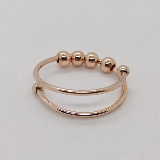 [IMPERFECT] Rose Gold Beads Ring